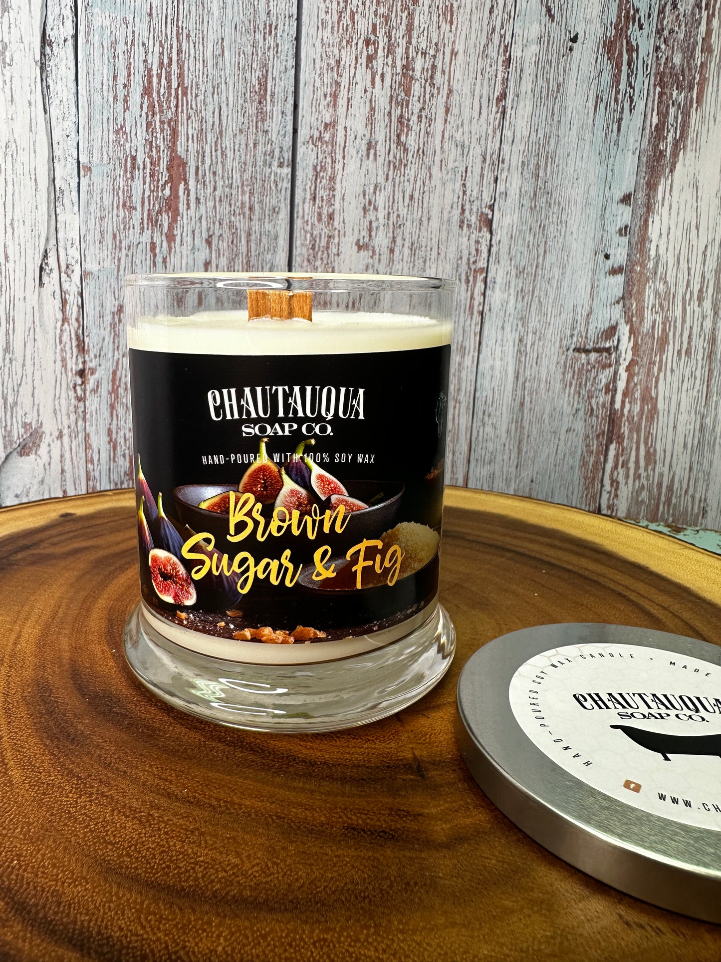 Brown Sugar & Fig Wood Wick Candle