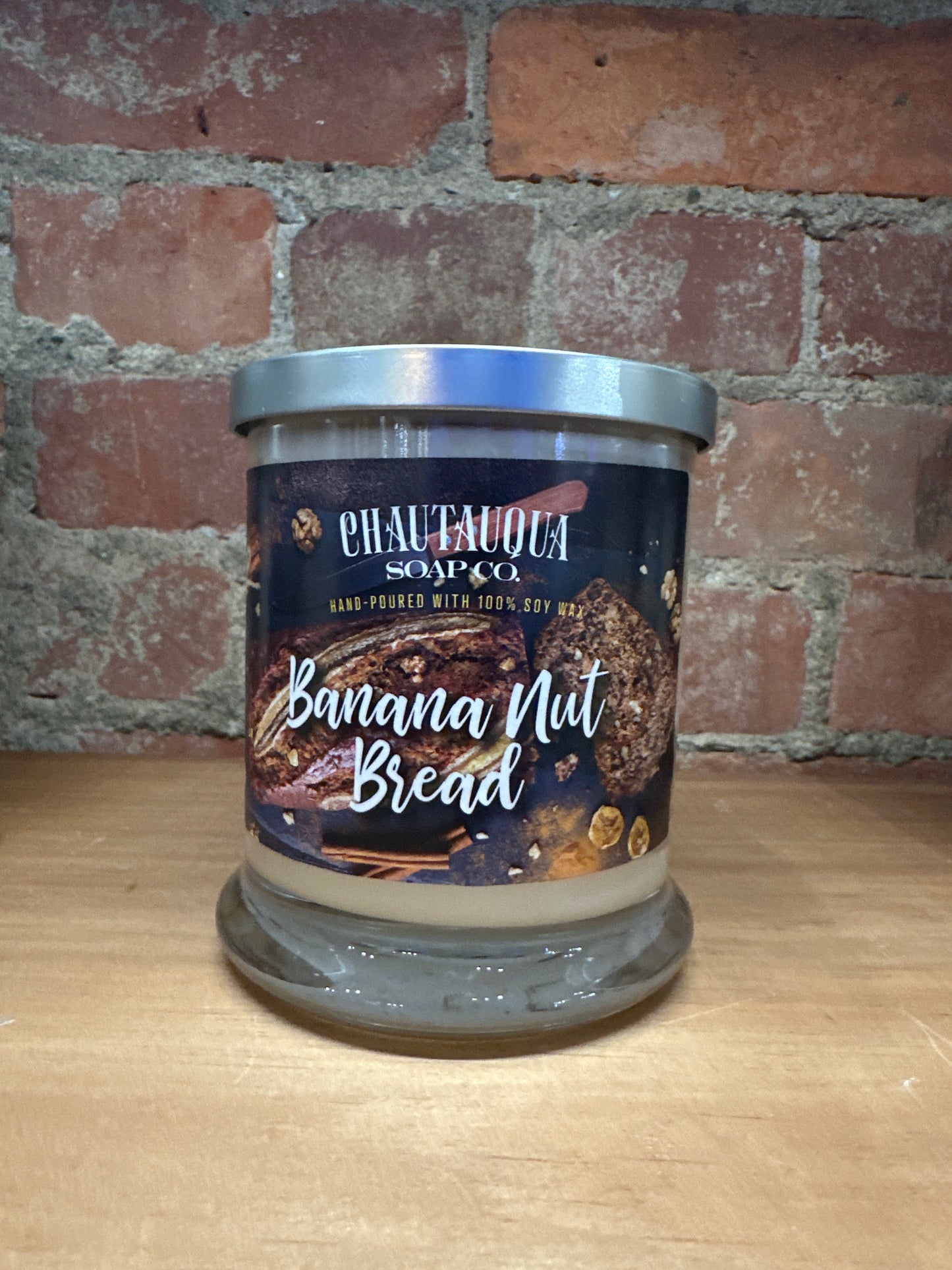 Banana Nut Bread Wood Wick Soy Wax Candle