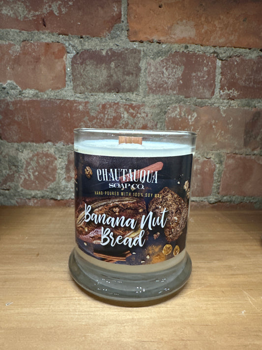 Banana Nut Bread Wood Wick Soy Wax Candle