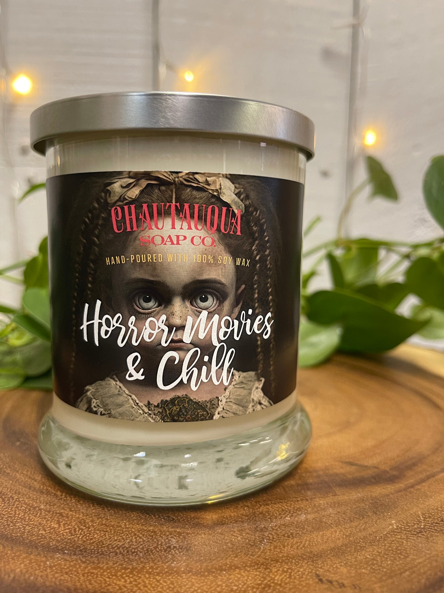 Horror Movies & Chill Wood Wick Candle