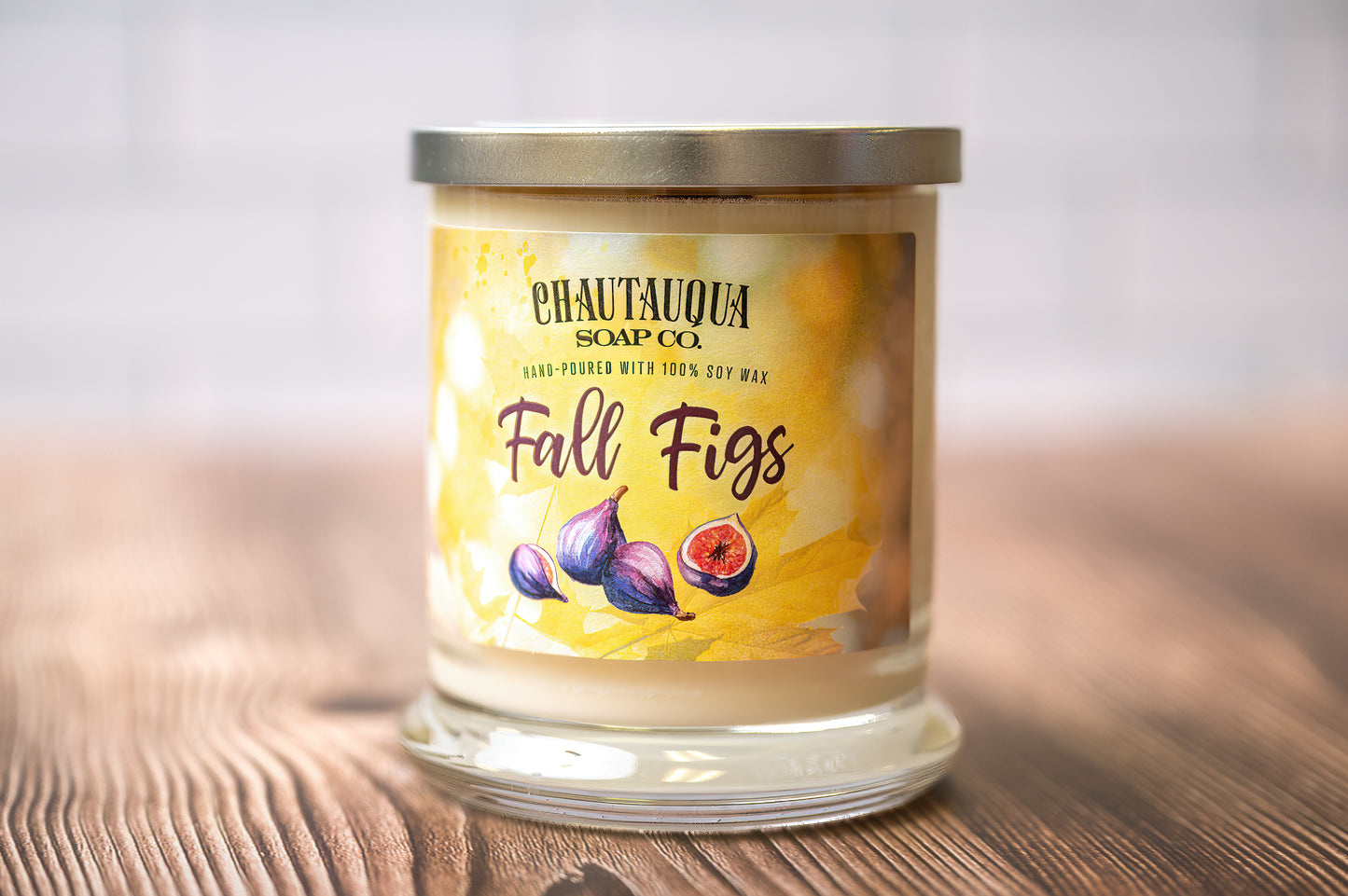 Fall Figs Wood Wick Soy Wax Candle