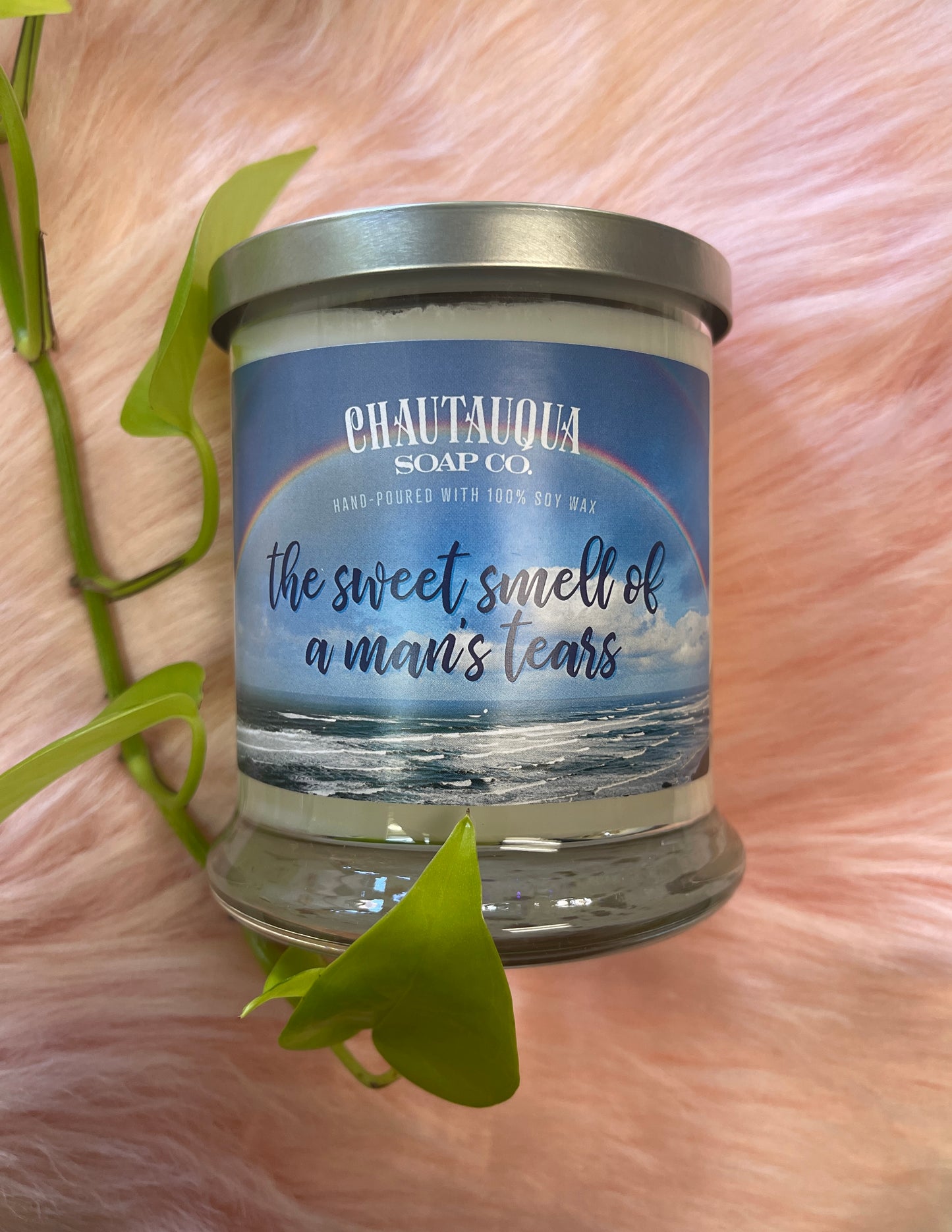 The Sweet Smell of a Man's Tears Wood Wick Candle